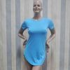 Short Sleeve Casual Tee T Shirt Mini Party Dress -  - 7