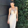 Backless Black Strap Cut Out Party Dress Stretch -  - 3