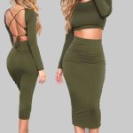 2 Piece Set Dress Strap Party Maxi Dress -