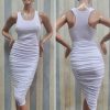 Stretch Party Long Pleated Maxi Dress -  - 5