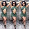 Backless Halter Assymmetical Dress Kylie Jenner Kim Kardashian Style -  - 1