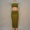Strapless Two Piece Outfit Bandage Club Dress Kylie Jenner Style - CELEBRITYSTYLEFASHION.COM.AU - 6