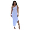 One Shoulder Zipper Hip Pencil Dress - CELEBRITYSTYLEFASHION.COM.AU - 4