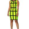 Sleeveless Bright Patchwork Mini Club Dress - CELEBRITYSTYLEFASHION.COM.AU - 2