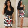 Sleeveless Spaghetti Strap Floral Mini Length Short Print Dress - CELEBRITYSTYLEFASHION.COM.AU - 2