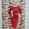 Two Piece Outfit Knitted Winter Bandage Elastic Dress - CELEBRITYSTYLEFASHION.COM.AU - 6
