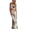 Sexy Club Party Dress Women Bodycon Dresses Boho Print Halterneck Long Maxi Dress Beach Dress - CelebritystyleFashion.com.au online clothing shop australia