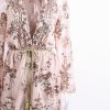 Sequin Embroidery Elegant Transparent Mesh Sleeve Dress - CelebritystyleFashion.com.au online clothing shop australia