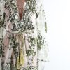 Sequin Embroidery Elegant Transparent Mesh Sleeve Dress - CelebritystyleFashion.com.au online clothing shop australia