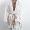 Sequin Embroidery Elegant Transparent Mesh Sleeve Dress - CelebritystyleFashion.com.au online clothing shop australia