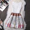 2XL New Brand Spring Summer Plus Size Women Print Floral Vest Dress Sleeveless A Line Party Fashion Dresses Vestido De Festa - CelebritystyleFashion.com.au online clothing shop australia