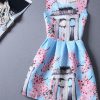 Casual Print Dress Women Fashion Printing Sleeveless Vest Dress Vestidos Vintage Woman tutu Svestido Party Dresses - CelebritystyleFashion.com.au online clothing shop australia