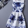 Casual Print Dress Women Fashion Printing Sleeveless Vest Dress Vestidos Vintage Woman tutu Svestido Party Dresses - CelebritystyleFashion.com.au online clothing shop australia