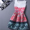 Casual Print Dress Women Fashion Printing Sleeveless Vest Dress Vestidos Vintage Woman tutu Svestido Party Dresses - CelebritystyleFashion.com.au online clothing shop australia