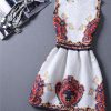 Casual Print Dress Women Fashion Printing Sleeveless Vest Dress Vestidos Vintage Woman tutu Svestido Party Dresses - CelebritystyleFashion.com.au online clothing shop australia