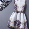 Casual Print Dress Women Fashion Printing Sleeveless Vest Dress Vestidos Vintage Woman tutu Svestido Party Dresses - CelebritystyleFashion.com.au online clothing shop australia