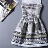 Casual Print Dress Women Fashion Printing Sleeveless Vest Dress Vestidos Vintage Woman tutu Svestido Party Dresses - CelebritystyleFashion.com.au online clothing shop australia