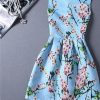 Casual Print Dress Women Fashion Printing Sleeveless Vest Dress Vestidos Vintage Woman tutu Svestido Party Dresses - CelebritystyleFashion.com.au online clothing shop australia
