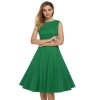 Women Dress Retro Vintage 1950s 60s Rockabilly Floral Swing Summer Dresses Elegant Bow-knot Tunic Vestidos - CelebritystyleFashion.com.au online clothing shop australia