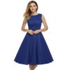 Women Dress Retro Vintage 1950s 60s Rockabilly Floral Swing Summer Dresses Elegant Bow-knot Tunic Vestidos - CelebritystyleFashion.com.au online clothing shop australia
