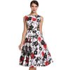 Women Dress Retro Vintage 1950s 60s Rockabilly Floral Swing Summer Dresses Elegant Bow-knot Tunic Vestidos - CelebritystyleFashion.com.au online clothing shop australia