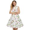 Women Dress Retro Vintage 1950s 60s Rockabilly Floral Swing Summer Dresses Elegant Bow-knot Tunic Vestidos - CelebritystyleFashion.com.au online clothing shop australia