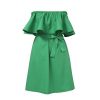 Fashion Brand Summer Dress Women Off Shoulder Dress Sleeveless Ruffles Cross Straps Dresses Candy Color Party Dresses - CelebritystyleFashion.com.au online clothing shop australia