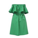 Fashion Brand Summer Dress Women Off Shoulder Dress Sleeveless Ruffles Cross Straps Dresses Candy Color Party Dresses - CelebritystyleFashion.com.au online clothing shop australia