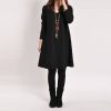 Autumn Winter Long Blusas Women Long Sleeve Pocket Dress Solid O Neck Casual Loose Dresses Vestidos Plus Size S-5XL - CelebritystyleFashion.com.au online clothing shop australia