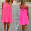 Women summer dress chiffon female hollow out women dress - CelebritystyleFashion.com.au online clothing shop australia