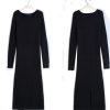 New Twist Women long sweater dress spring sexy slim Bodycon Dresses Elastic Skinny Split Dress Brief Knitted Dress vestidos - CelebritystyleFashion.com.au online clothing shop australia