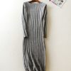 New Twist Women long sweater dress spring sexy slim Bodycon Dresses Elastic Skinny Split Dress Brief Knitted Dress vestidos - CelebritystyleFashion.com.au online clothing shop australia