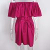 Apparel Ruffles slash neck women dress Summer style off shoulder sexy dresses vestidos White tube beach dress cotton - CelebritystyleFashion.com.au online clothing shop australia
