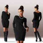 New Brand Autumn Winter Women Dress O neck Long Sleeve Office Dress Fashion Slim Bodycon Dress Women's Mini Dresses - CelebritystyleFashion.com.au online clothing shop australia