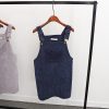 College Wind Restoring Ancient Ways Corduroy Suspenders Big Pocket Straight Vest Dress - CelebritystyleFashion.com.au online clothing shop australia