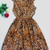 Women Sexy black brief Print Summer Sleeveless Women vestido Brand Slim Dresses Clothing Beach Dress Free shipping - CelebritystyleFashion.com.au online clothing shop australia