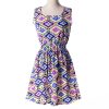 Women casual Bohemian floral flower sleeveless vest printed beach chiffon top dress S092 - CelebritystyleFashion.com.au online clothing shop australia
