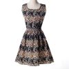 Women casual Bohemian floral flower sleeveless vest printed beach chiffon top dress S092 - CelebritystyleFashion.com.au online clothing shop australia