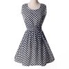 Women casual Bohemian floral flower sleeveless vest printed beach chiffon top dress S092 - CelebritystyleFashion.com.au online clothing shop australia