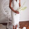 Summer Style White Black Lace Dress V Cami Bodycon Sexy cheap clothes china vestidos de festa mujer Casual office Midi Dresses - CelebritystyleFashion.com.au online clothing shop australia