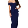 New women dress 3 colors Sexy Peplum Maxi Dress With Drop shoulder Long Dress LC6244 plus size M L XL XXL - CelebritystyleFashion.com.au online clothing shop australia