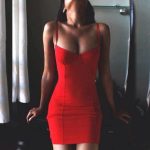 Summer Style Women Dress Spaghetti Strap Package Bodycon Solid Sexy Mini Dress Polyester Red S-XL 63~ - CelebritystyleFashion.com.au online clothing shop australia