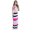 High Quality Brand Women Summer Dress Striped Print Long Dress Beach Boho Maxi Dress Feminine Plus Size - CelebritystyleFashion.com.au online clothing shop australia