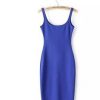 Autumn Women Dress Sleeveless Slim O-neck Solid Color Pencil Casual Tank Dress Size S M L Vestido De Verao QZ204R1 - CelebritystyleFashion.com.au online clothing shop australia