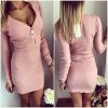 Vestidos Autumn Women Dresses Zipper O-neck Sexy Knitted Dress Long Sleeve Bodycon Sheath Pack Hip Dress Vestidos GV090 - CelebritystyleFashion.com.au online clothing shop australia