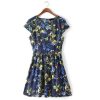 Fashion Sexy Women Elegant Summer Floral Dresses Plus size Women Clothing 6xl Short Sleeve Vestido Casual Dress ED54 - CelebritystyleFashion.com.au online clothing shop australia