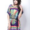 vestido feminino women plus size summer dresses Loose Ethnic Print Skater Batwing sleeve tunics vintage Sexy bohemian dress - CelebritystyleFashion.com.au online clothing shop australia
