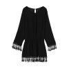 Summer Style Sexy Women Dress O Neck Lace Tassel Chiffon Mini Dresses Casual Loose Short Party Vestidos Bohemian Beach Robe - CelebritystyleFashion.com.au online clothing shop australia