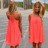 Women beach dress Fluorescence summer dress chiffon female women dress summer style vestido plus size women clothing - CelebritystyleFashion.com.au online clothing shop australia
