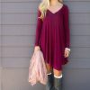 Fashion Clothes Women Autumn Winter Dress Female Cotton O-neck Long Sleeve Mini Woolen Dresses - CelebritystyleFashion.com.au online clothing shop australia